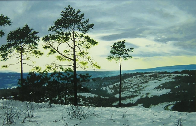 pintura de paisaje por Tomas Guzman